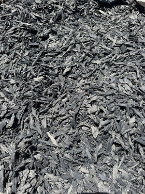 Black Rubber Mulch 20Lb - Shredded