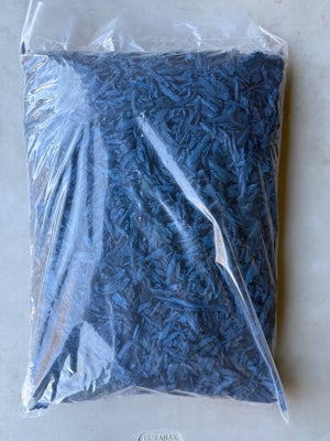Blue Rubber Mulch 20Lb - Shredded