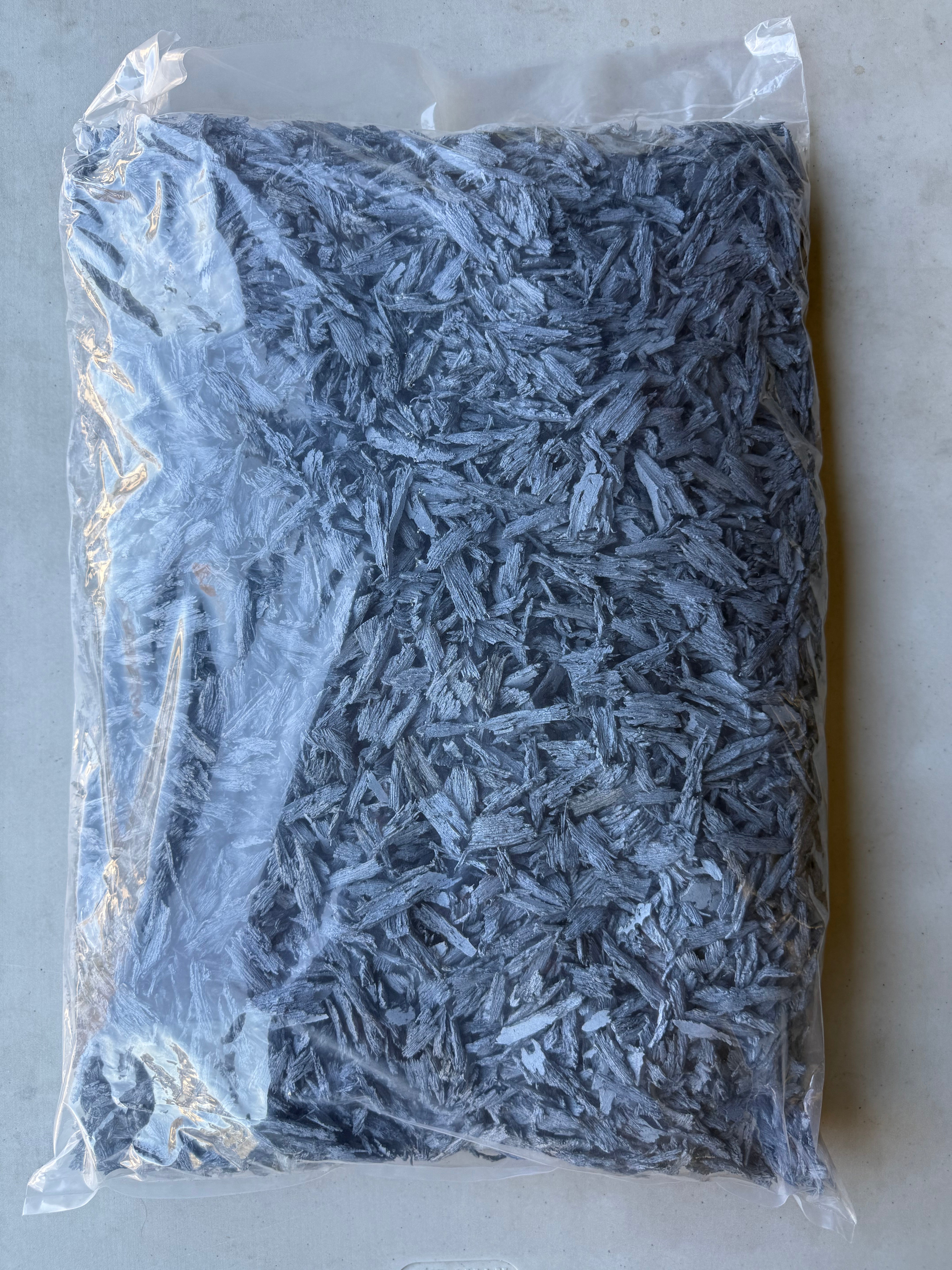 Gray Rubber Mulch 20Lb - Shredded