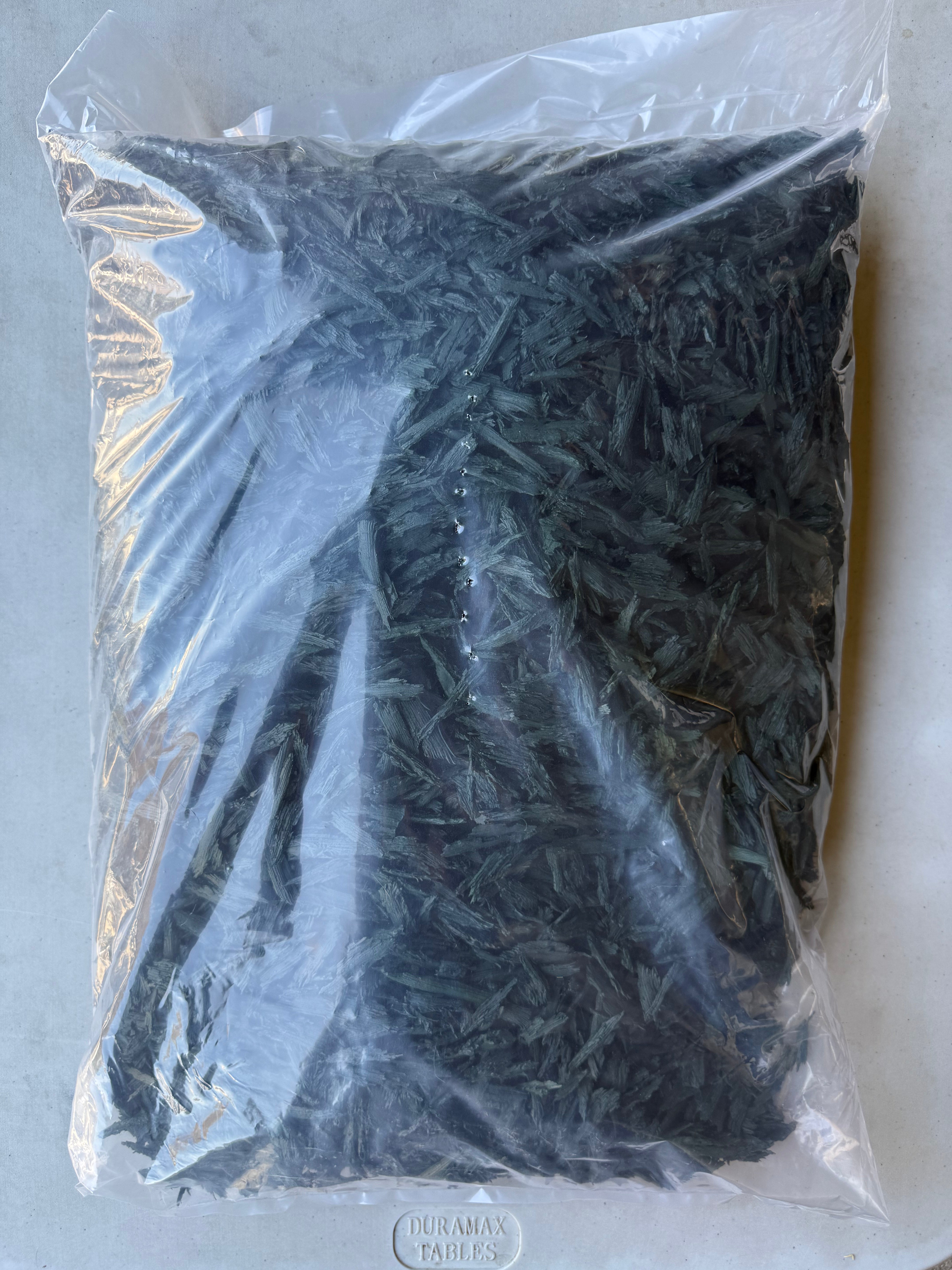 Green Rubber Mulch 20Lb - Shredded